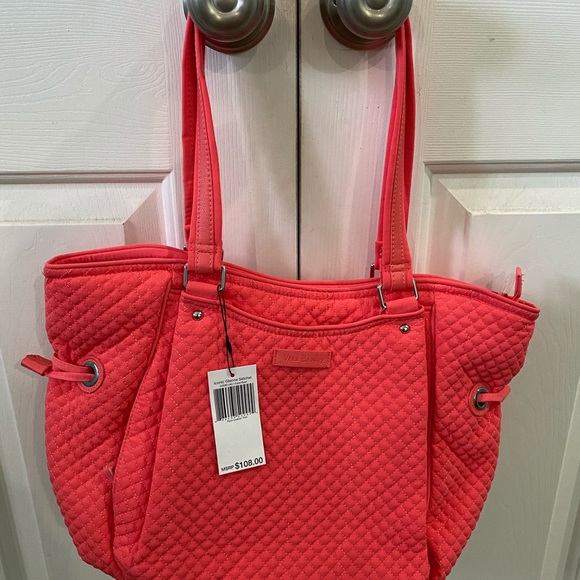 Vera Bradley Handbags - Vera Bradley Iconic Glenna Satchel, CORAL Reef